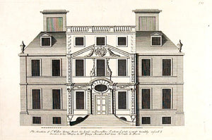 Sir Walter Yonge's house in Devonshire (Escot House), elevation