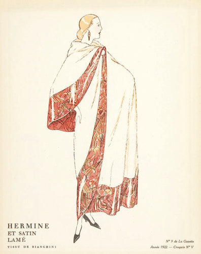 Hermine et satin lame