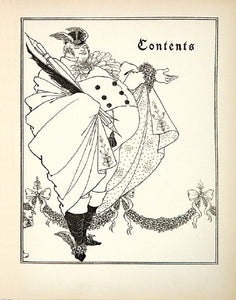 Contents page from 'The Savoy: An illustrated Quartely', 1895