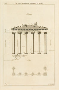 The Temple of Concorde at Rome, plate I