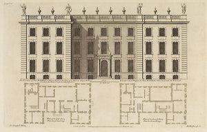 The Elevation of New Bold-Hall in Warwickshire