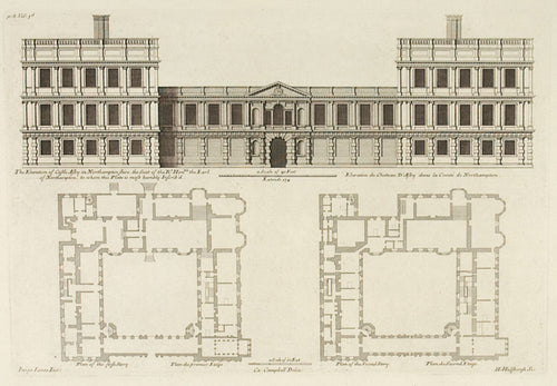 The Elevation of Castle Asby in Northamptonshire