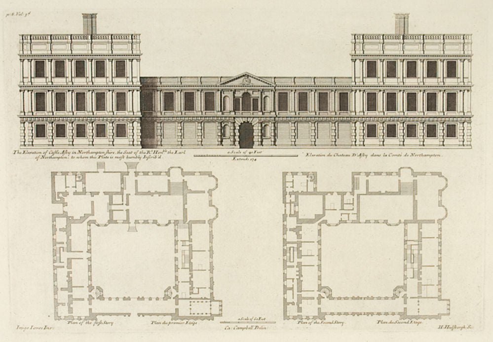 The Elevation of Castle Asby in Northamptonshire