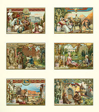 Load image into Gallery viewer, Advertising trade cards for Liebig's Extract of Meat showing different architectural