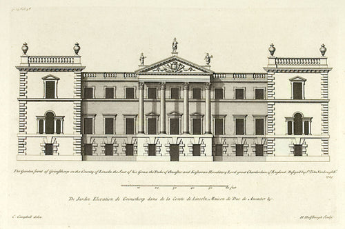 The Garden front of Grimsthorp in the County of Lincoln, (2