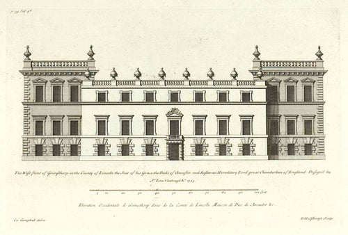 The West front of Grimsthorp in the County of Lincoln