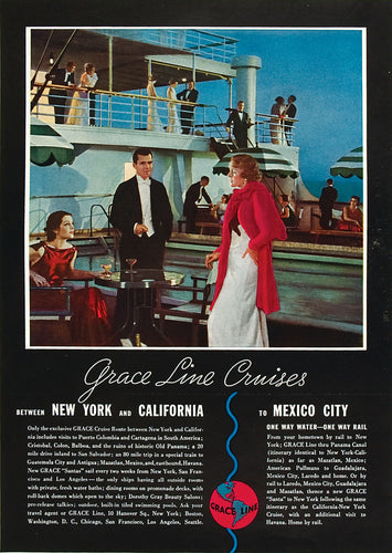 Grace Line Cruises: New York and California to Mexico City