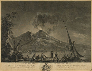 Vue du Mont Vezuve Tel Qu'il Etoit en 1757