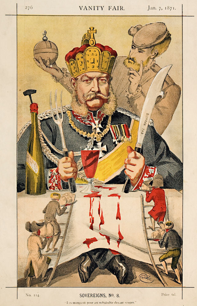 King of Prussia. Les mangeoit pous soi refraichir devant souper