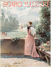 Load image into Gallery viewer, Figaro Illustre. [Woman with a white handkerchief