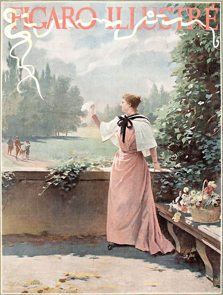 Figaro Illustre. [Woman with a white handkerchief