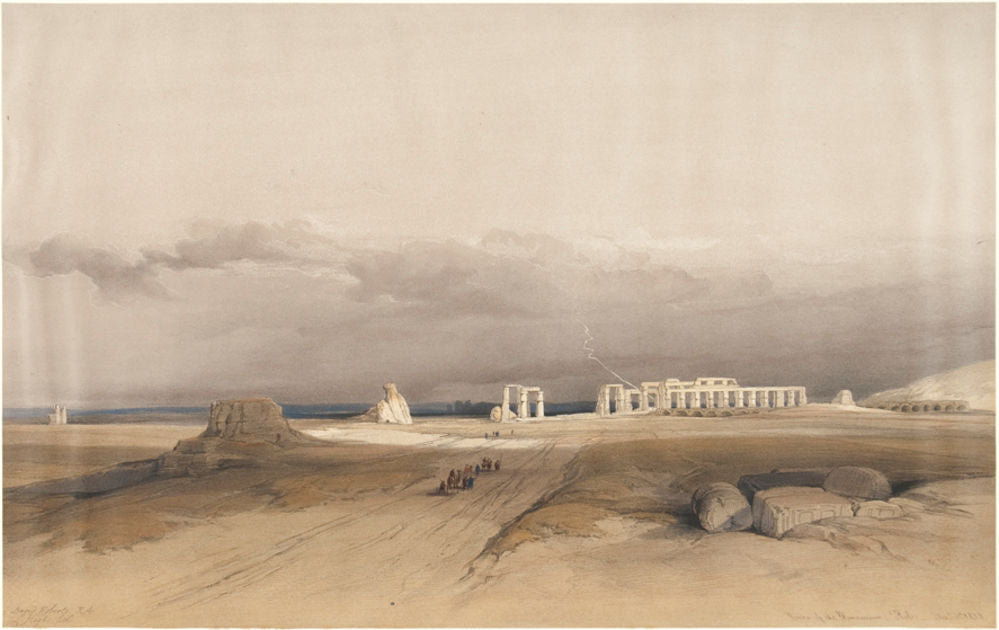 Ruins of the Memnonium, Thebes. Decr 5th 1838
