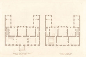 The plan of the first story of Ponvis House