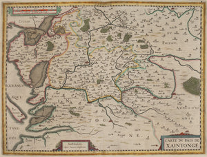 Carte du Pais de Xaintonge. (Map of Western France