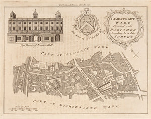 Limestreet Ward divided into Parishes According to a late Survey