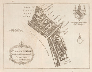 PORTSOKEN WARD with its Divisions into PARISHES: from a late Survey