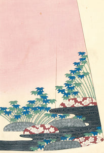 Kimono Design of Plum and Bamboo