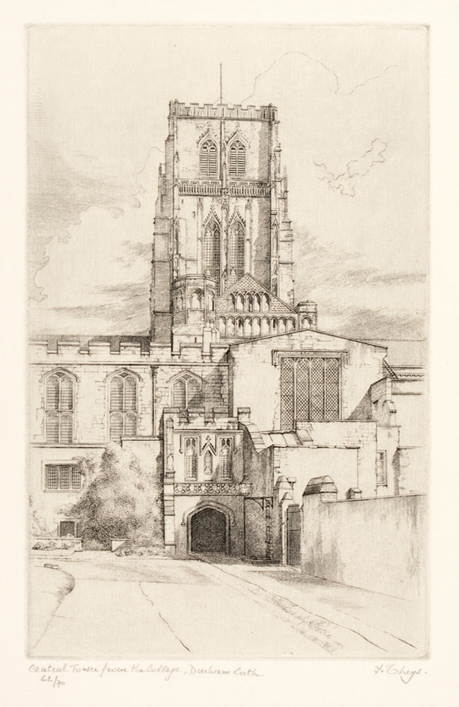 Central Tower from College Green, Durham Cathedral