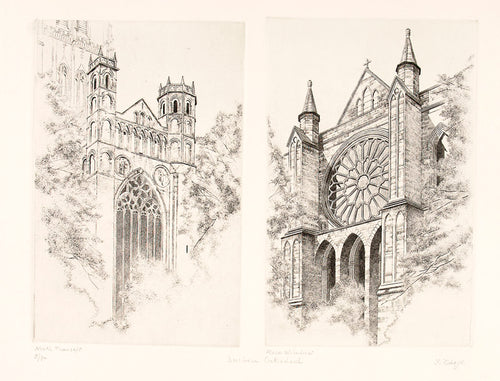 North Transept and Rose Window, Durham Cathedral