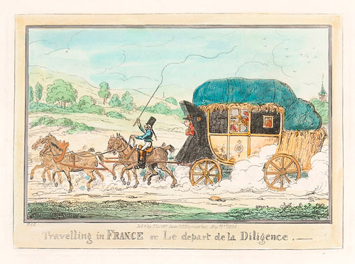 Travelling in France or, Le depart de la Diligence