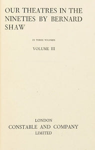 Our Theatres in the Nineties. Vol. III