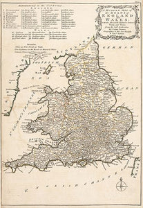 A Modern Map of the Roads of England and Wales