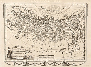 A New and correct Map of the Russian Empire, as Comprehended