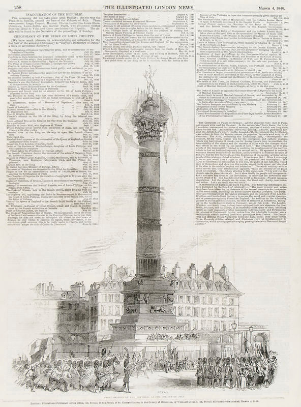 The Column of July (Colonne de Juillet