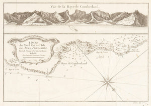 Vue de la Baye de Cumberland. Coste du Nord Est de