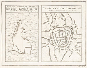 Plan de L'Enceinte de la Ville de Nan-King ou Kyang