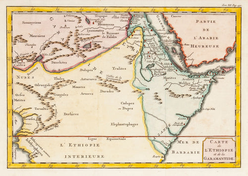Carte de L'Ethiopie et de la Garamantide. (Map of Ethiopia