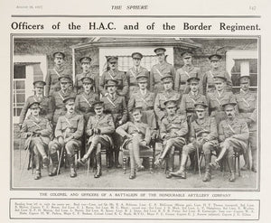 Officers of the H.A.C. and of the Border Regiment