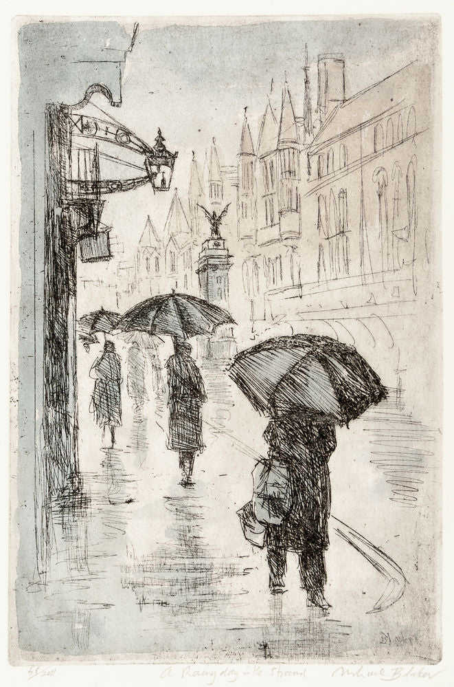 A Rainy day in the Strand