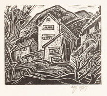 Load image into Gallery viewer, Untitled rural scene with mill
