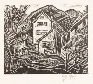 Untitled rural scene with mill