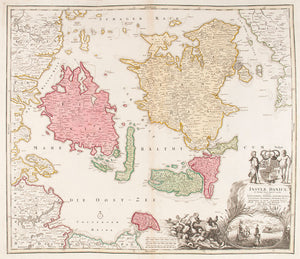 Insvlae Danicae. (Map of Denmark
