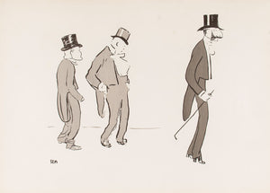 Three Gentlemen in Top Hats