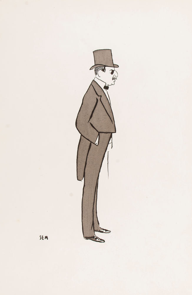 GOURSET, Georges (1863-1934) [SEM]. [Gentleman in Top Hat]. – Sotherans