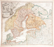 Load image into Gallery viewer, Scandinavia complectens Suecia, Daniae &amp; Norvegia, Regna ex Tabulis... [Map of Scandinavia
