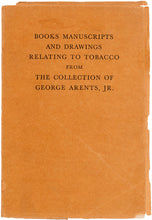 Load image into Gallery viewer, Books, manuscripts and drawings relating to tobacco from the collection of