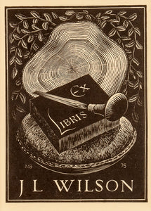 Engraved Bookplate for James Wilson