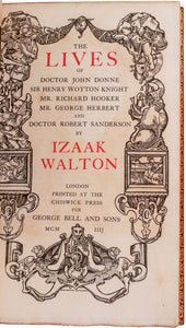 The Lives of Doctor John Donne, Sir Henry Wotton, Knight, Mr