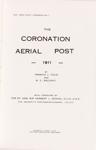 The Coronation Aerial Post - 1911