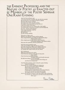 The Eminent Professors and the Nature of Poetry as Enacted Out …
