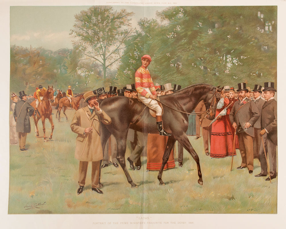 Ladas. Portrait of the Prime Minister's Favourite for the Derby, 1894