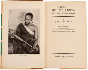 Facing Mount Kenya. The Tribal Life of the Gukuyu … with an …