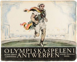 De Olympiska Spelen i Antwerpen 1920 … III Allmän Idrott - Lawntennis. Modern …