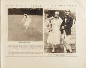 De Olympiska Spelen i Antwerpen 1920 … III Allmän Idrott - Lawntennis. Modern …