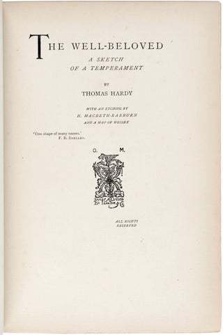 The Well-Beloved, A Sketch of a Temperament