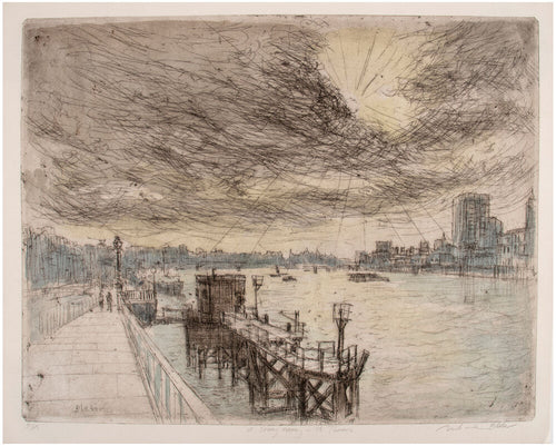 A Stormy evening on the Thames